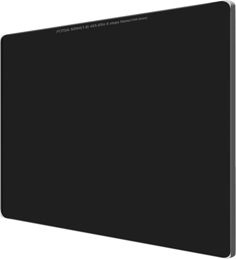 FocusFoto FOTGA Nano 4x5.65 ND64 Neutral Density Filter, Optical Glass ND1.8 (6 Stops) Multi-Layer Coatings MC Cinema Square ND Filter for 4x5.65Inch Matte Box Filter Trays Holder Filmmaking Video Making - Image 2